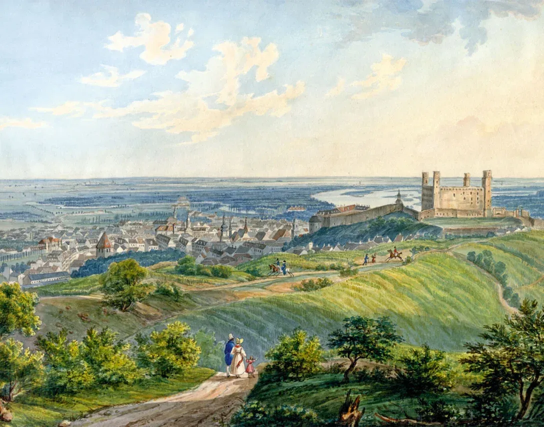 Pozsony (Bratislava) at the turn of the 19th century by an unknown artist