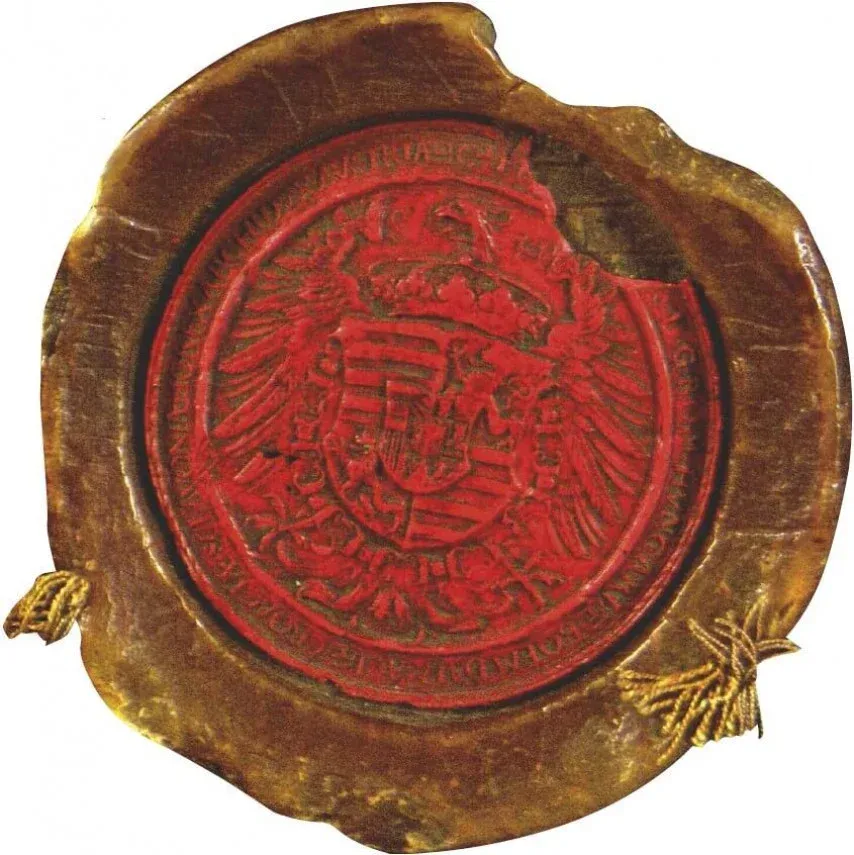 The great seal of Ferdinand Habsburg, 1542