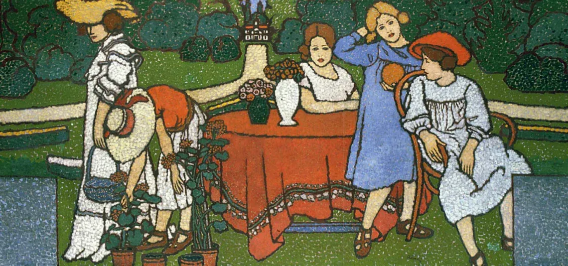 József Rippl-Rónai, Mrs. Miksa Schiffer with Her Daughters