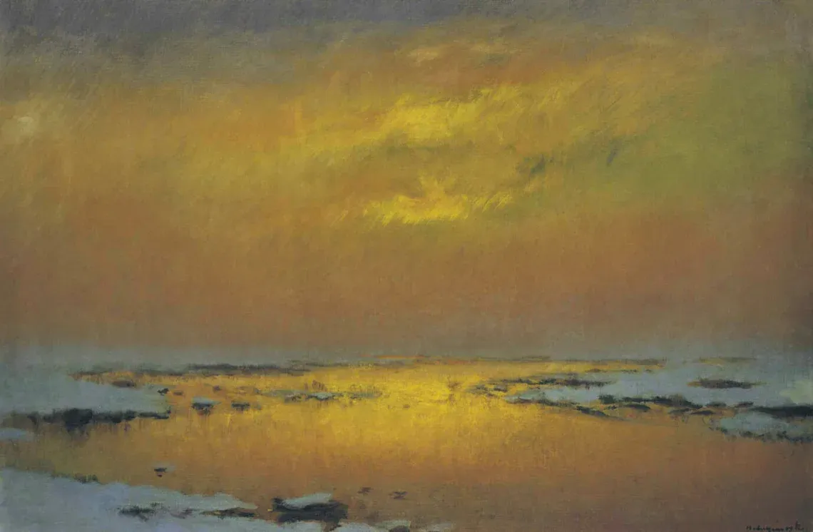 László Mednyánszky | Lowland c. 1910Oil on canvas, 66 × 99 cm, Hungarian National Gallery