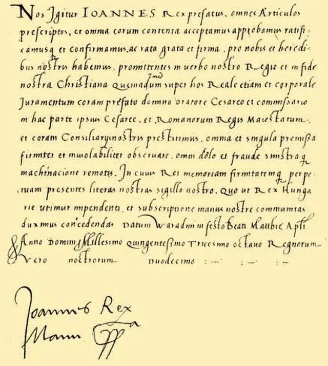 Váradi béke - kiemelt kép