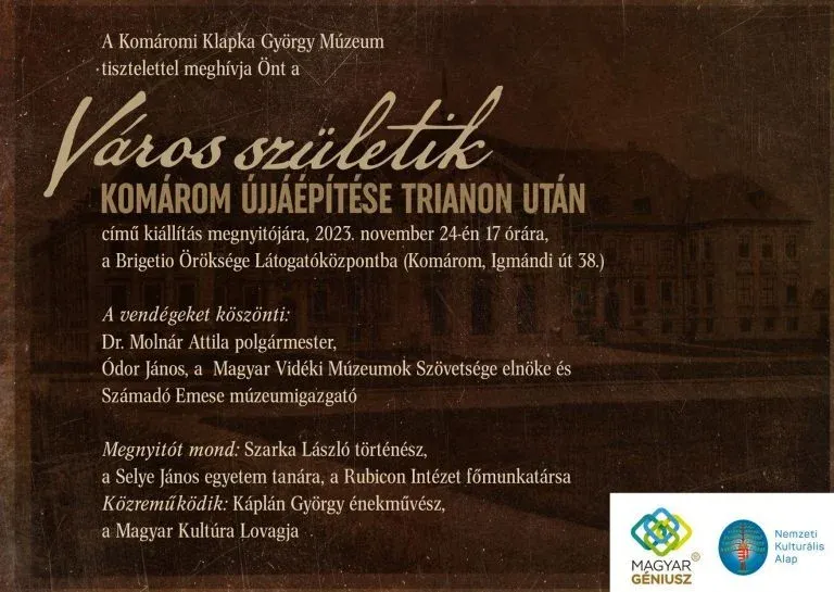 Komárom újjáépítéséről nyílt érdekes kiállítás - kiemelt kép