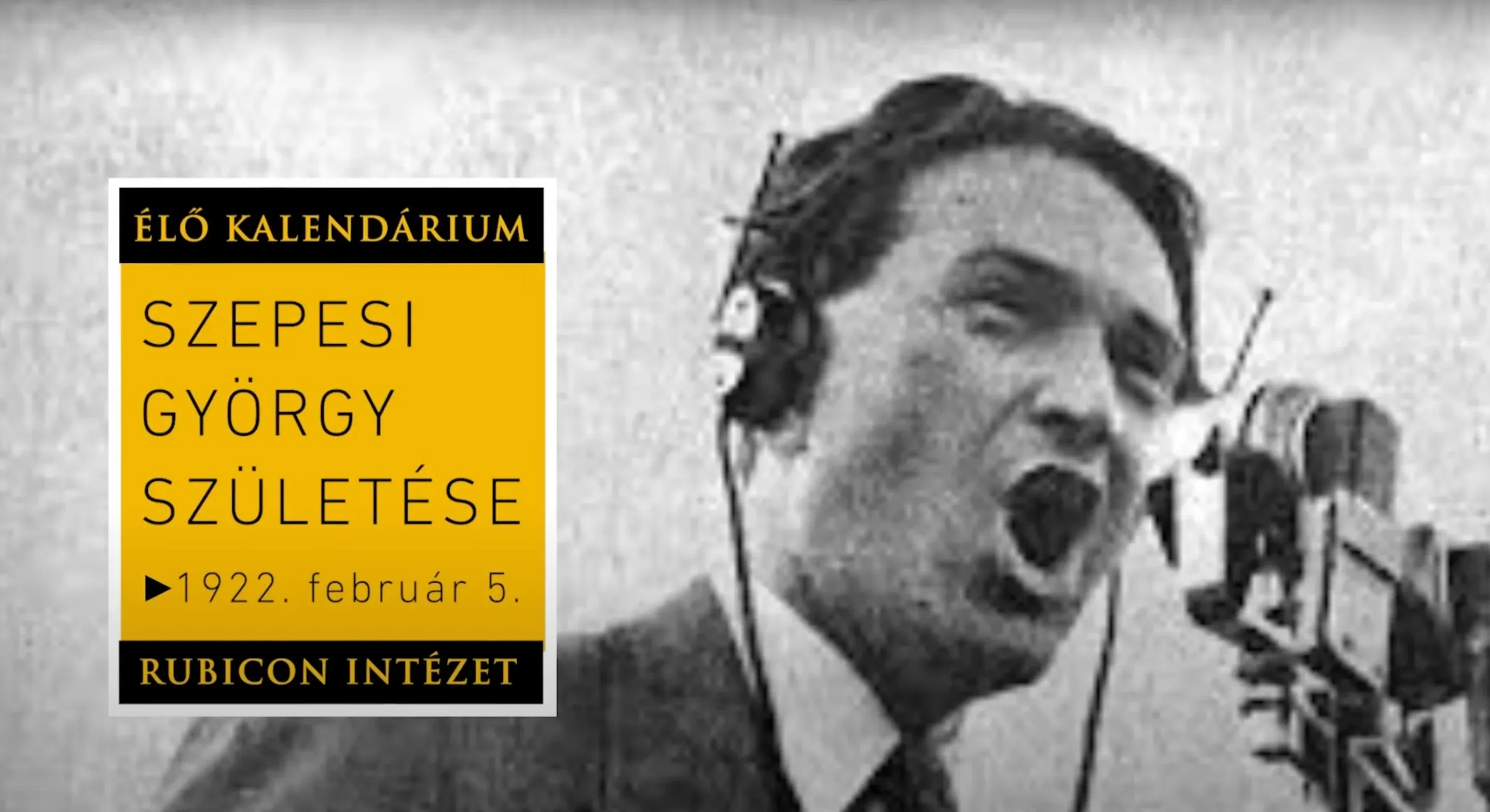 Szepesi György születése (1922. február 5.) - kiemelt kép