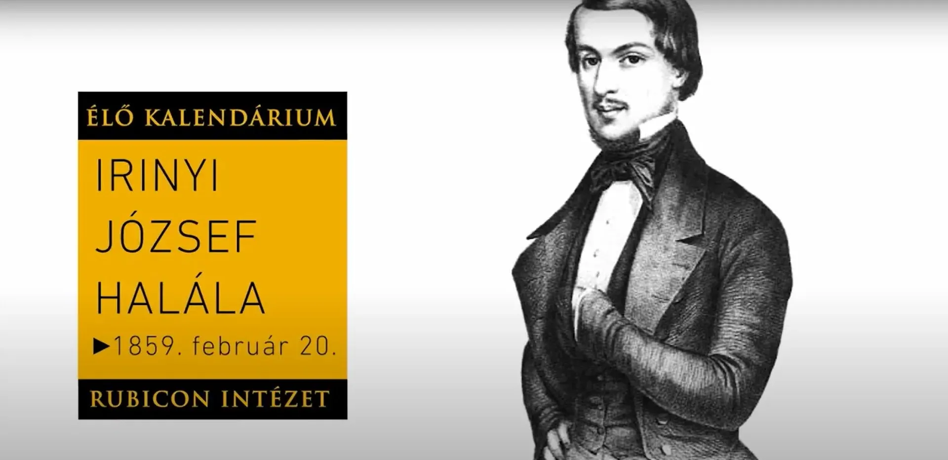 Irinyi József halála (1859. február 20.) - kiemelt kép