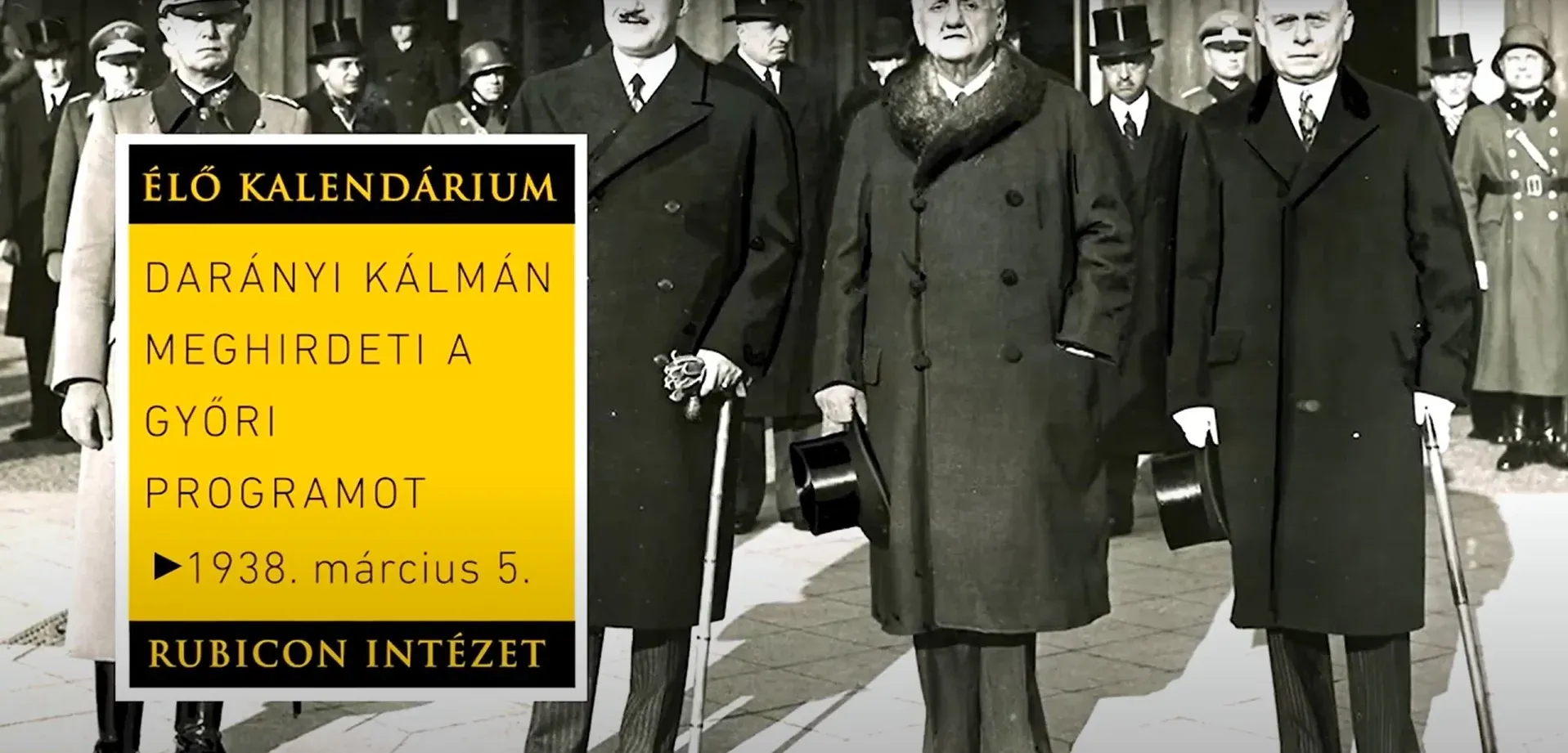 Darányi Kálmán meghirdeti a győri programot (1938. március 5.) - kiemelt kép