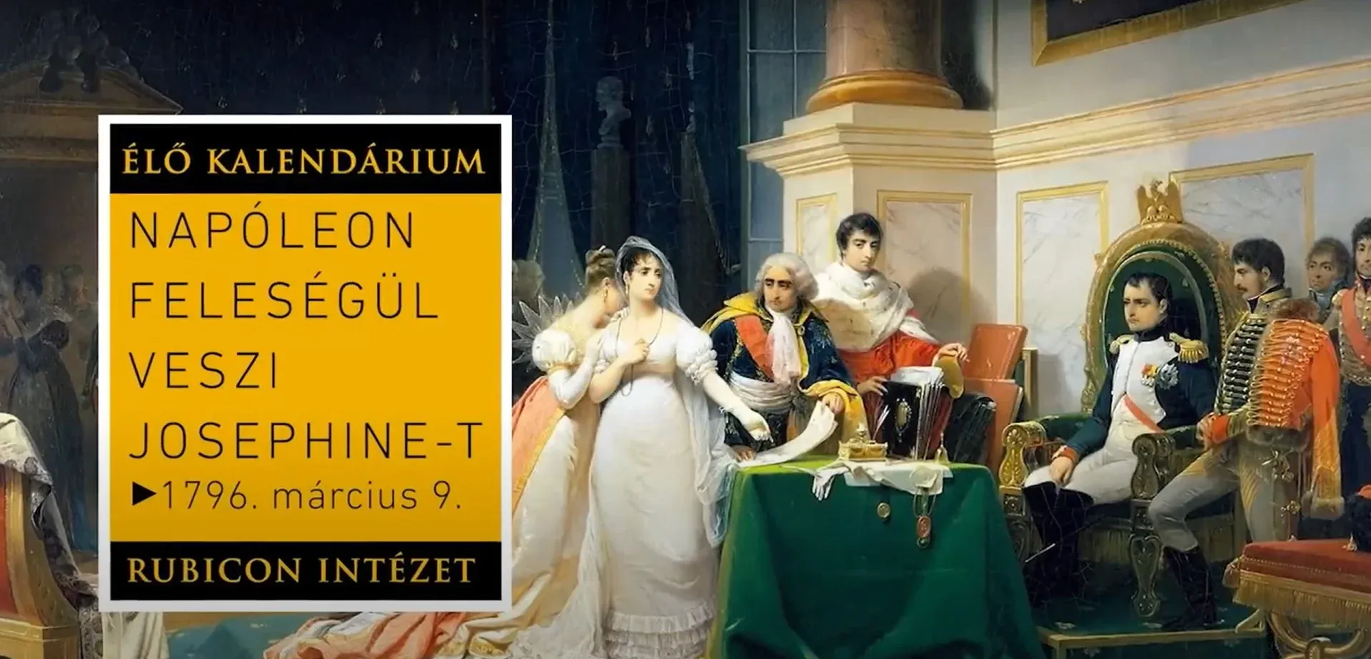 Napóleon feleségül veszi Josephine-t (1796. március 9.) - kiemelt kép
