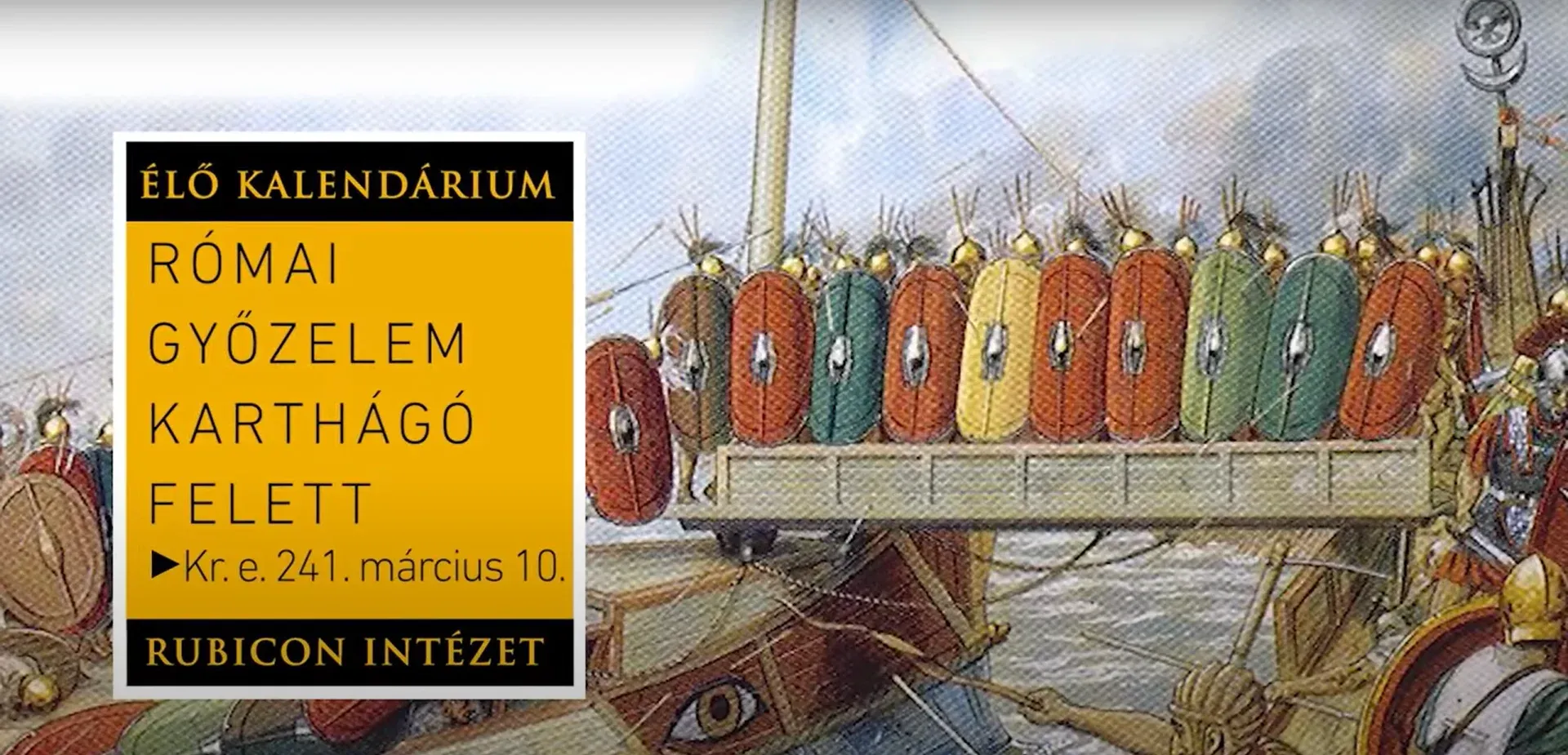 Római győzelem Karthágó felett az első pun háborúban (Kr. e. 241. március 10.) - kiemelt kép