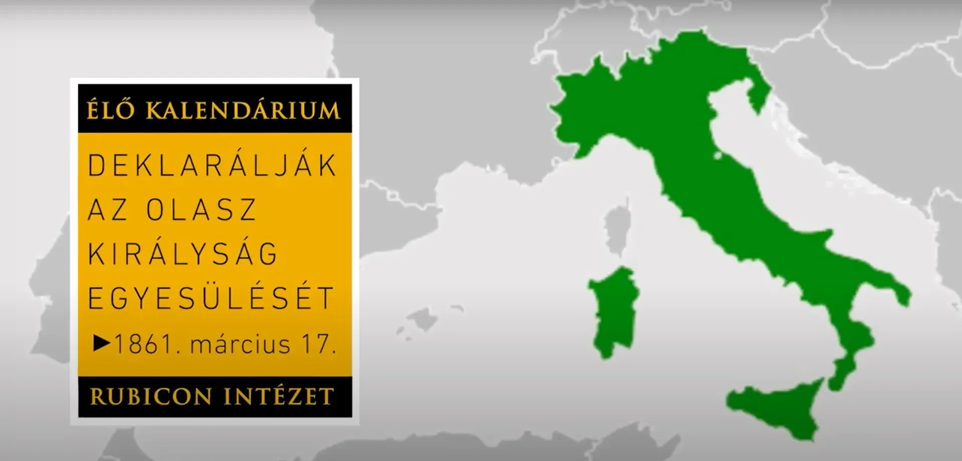 Deklarálják az Olasz Királyság egyesülését (1861. március 17.) - kiemelt kép