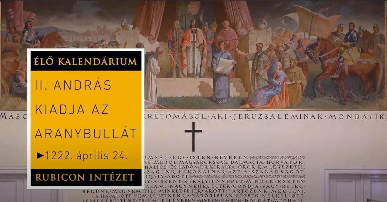 II. András kiadja az Aranybullát Fehérváron – 1222. április 24. - kiemelt kép