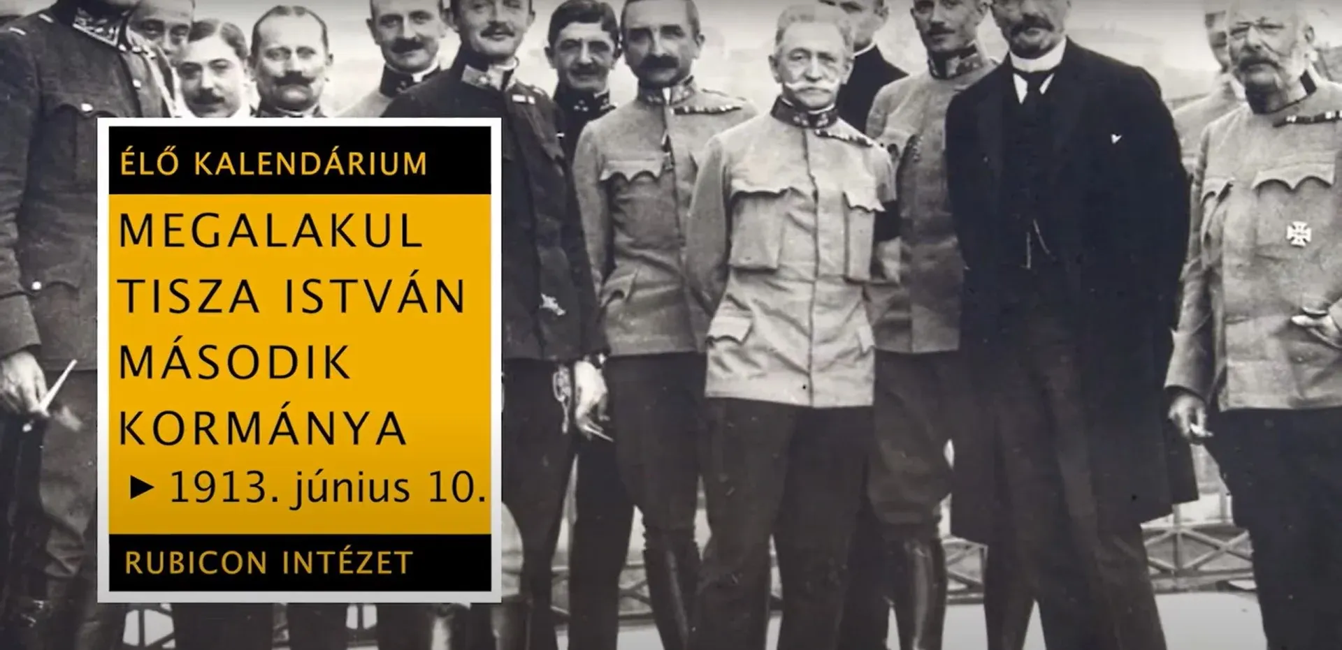 Megalakul Tisza István második kormánya – 1913. június 10. - kiemelt kép