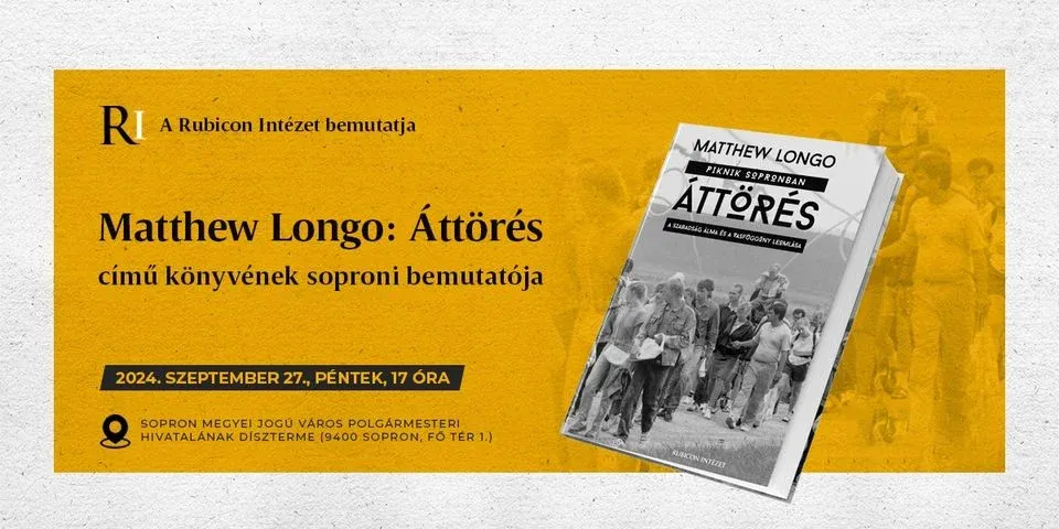 Matthew Longo: Áttörés című könyvének soproni bemutatója - kiemelt kép