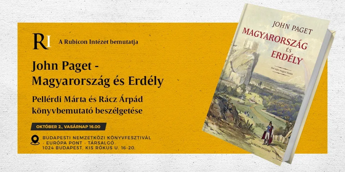 John Paget – Magyarország és Erdély – könyvbemutató beszélgetés - kiemelt kép