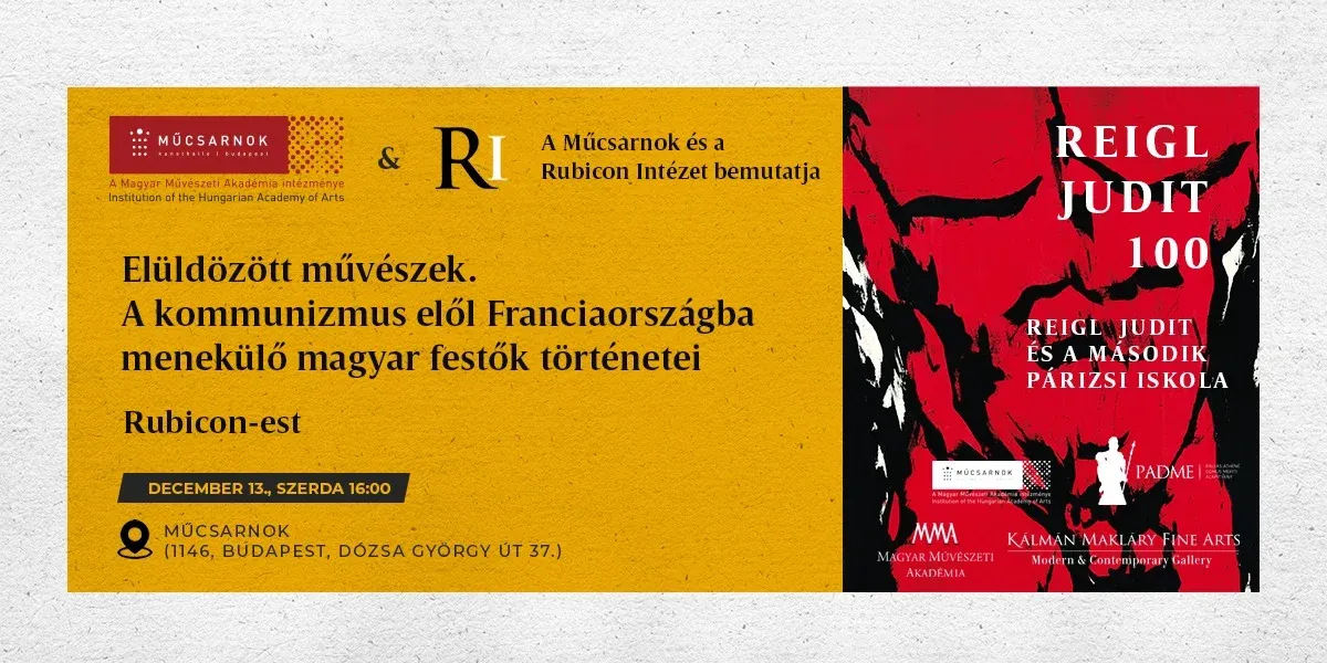 Rubicon-est: Elüldözött művészek. Reigl, Hantai és a kommunizmus elől menekülő magyar festők - kiemelt kép